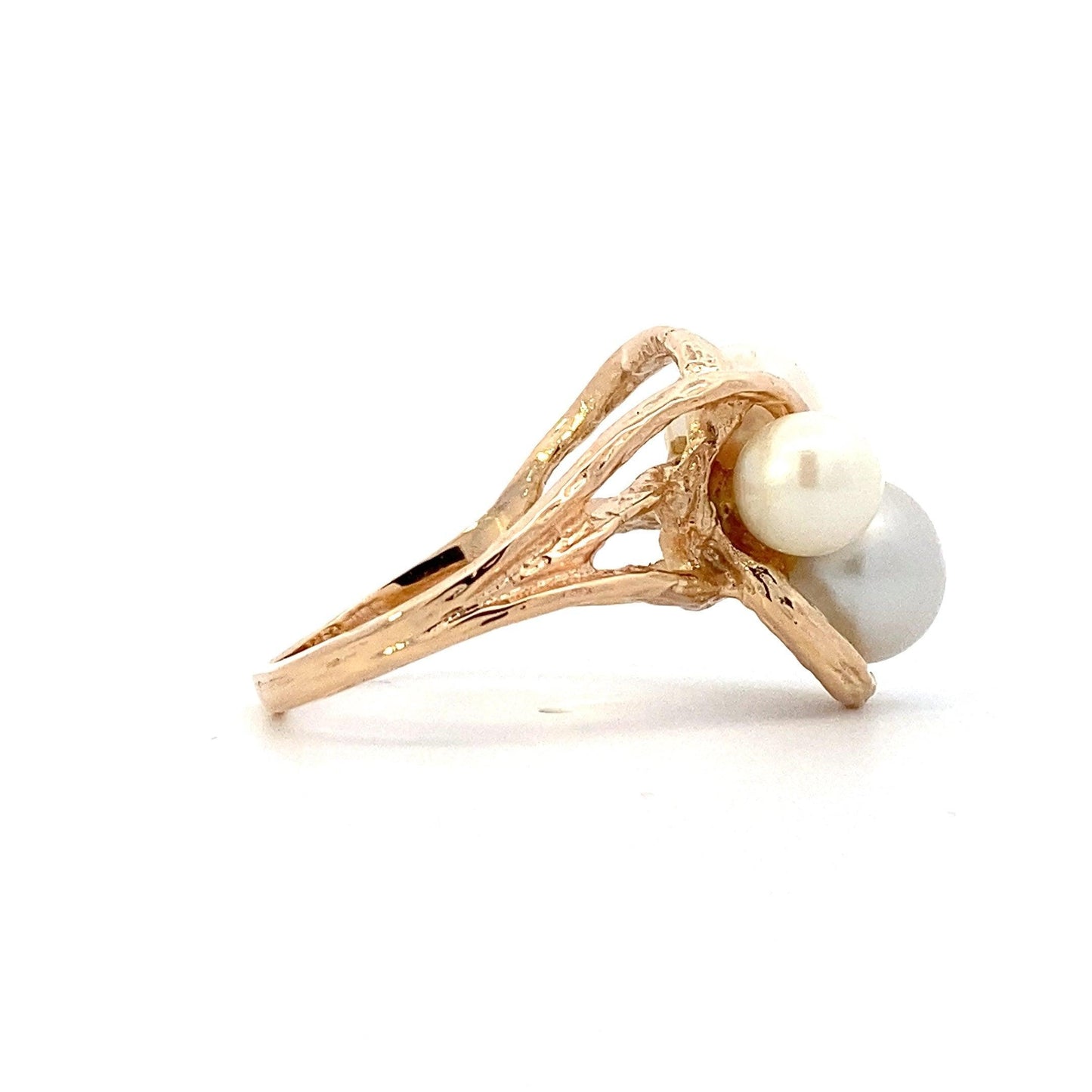 14K Yellow Gold Women's Akoya Pearl Ring - ipawnishop.com