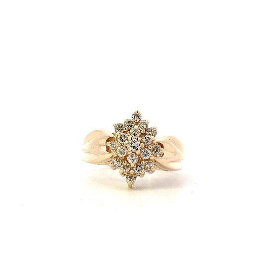 14K Yellow Gold Women's Diamond Ring - 0.43ct - ipawnishop.com