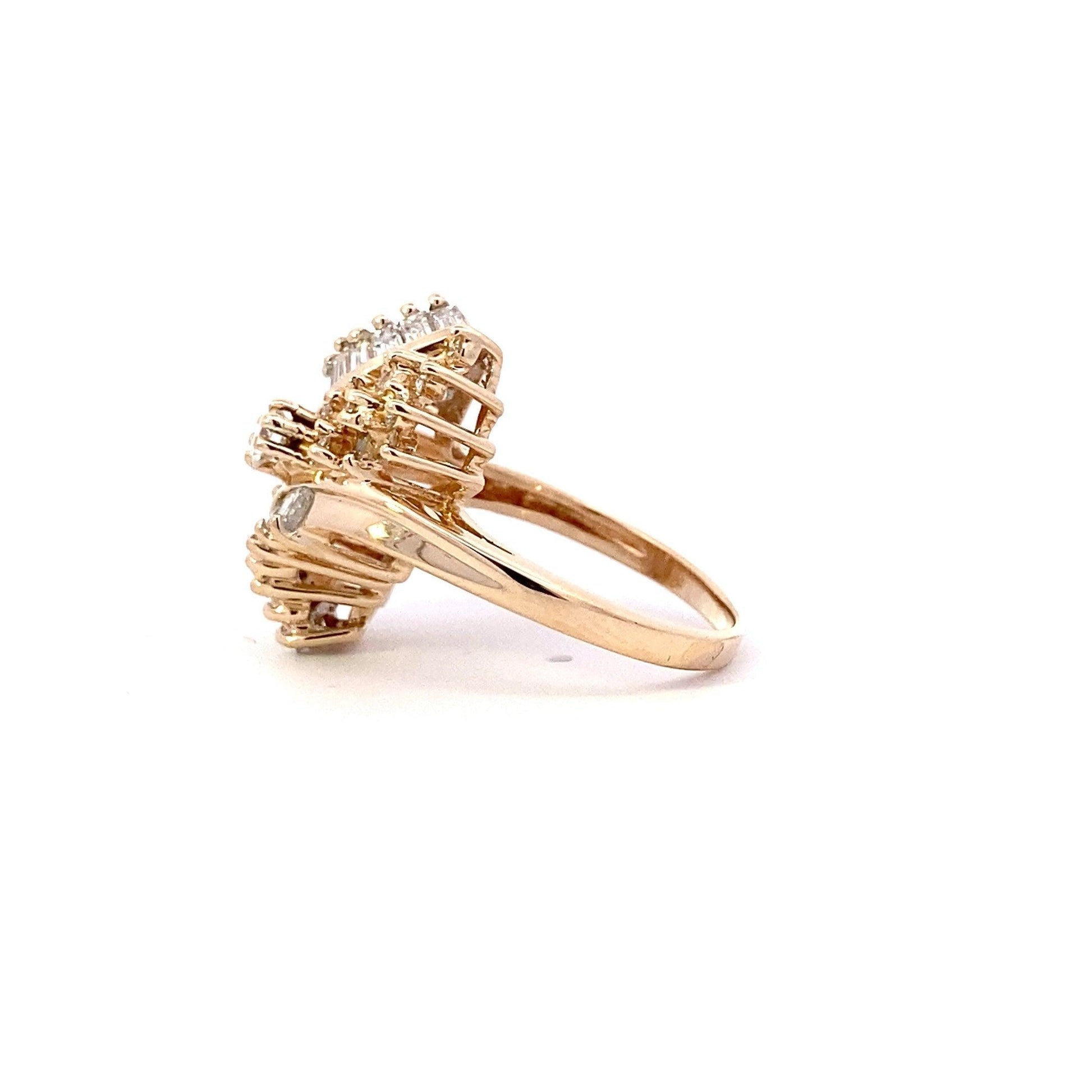 Anillo de Diamantes para Mujer en Oro Amarillo 14K - 1.01ct - ipawnishop.com