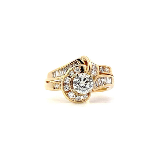 14K Yellow Gold Women's Diamond Ring - 1.11ct - ipawnishop.com