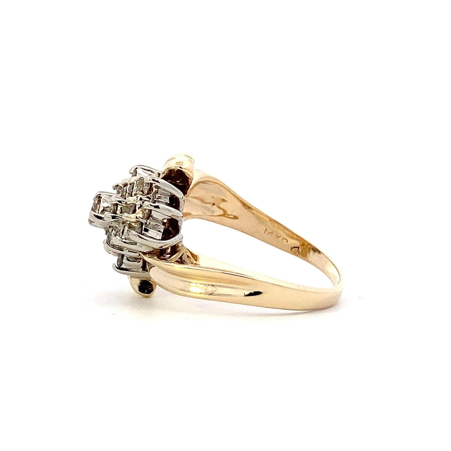 14K Yellow Gold Women's Diamond Ring - 1.13ct - ipawnishop.com