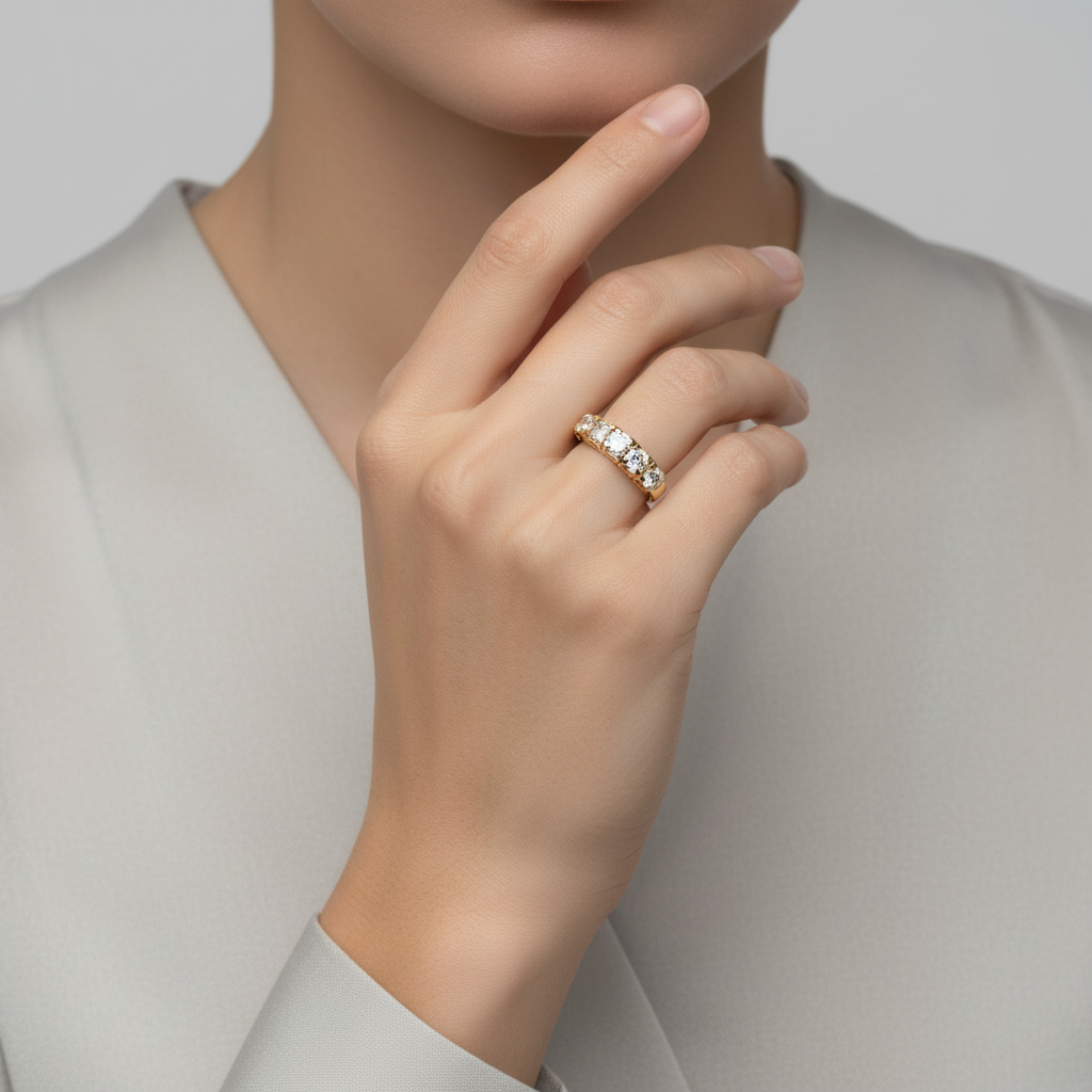 14K Yellow Gold Women's Diamond Ring - 1.63ct