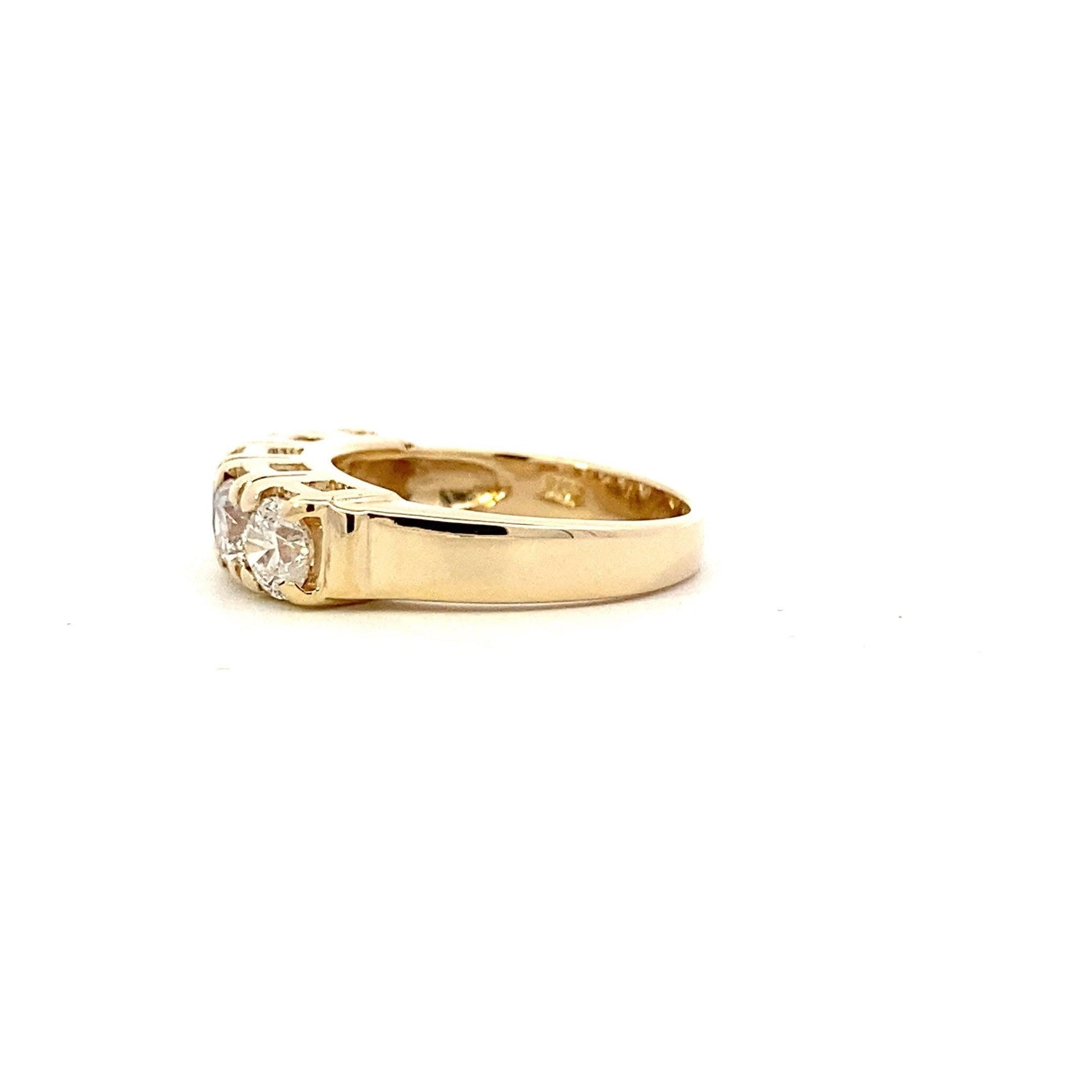 14K Yellow Gold Women's Diamond Ring - 1.63ct - ipawnishop.com