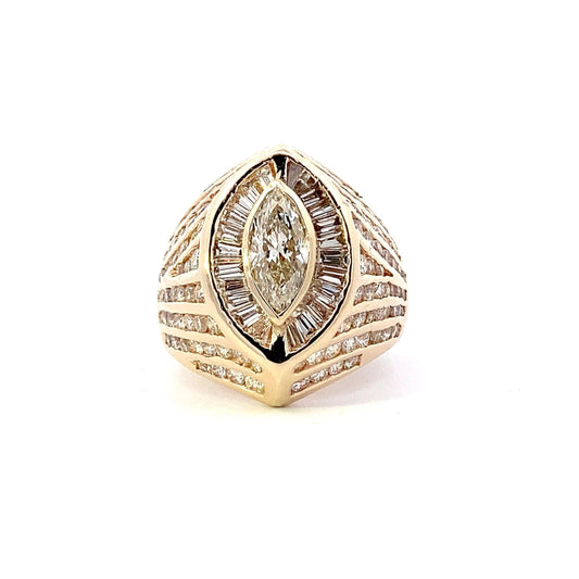 14K Yellow Gold Women's Diamond Ring - 3.74ct - ipawnishop.com