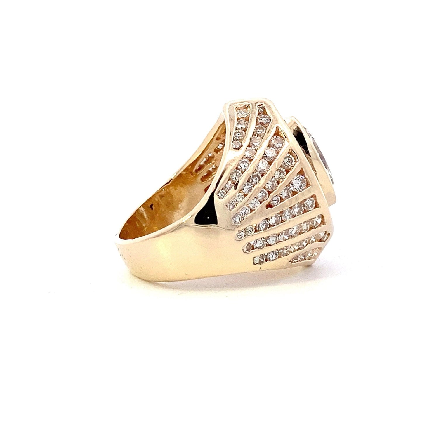 14K Yellow Gold Women's Diamond Ring - 3.74ct - ipawnishop.com