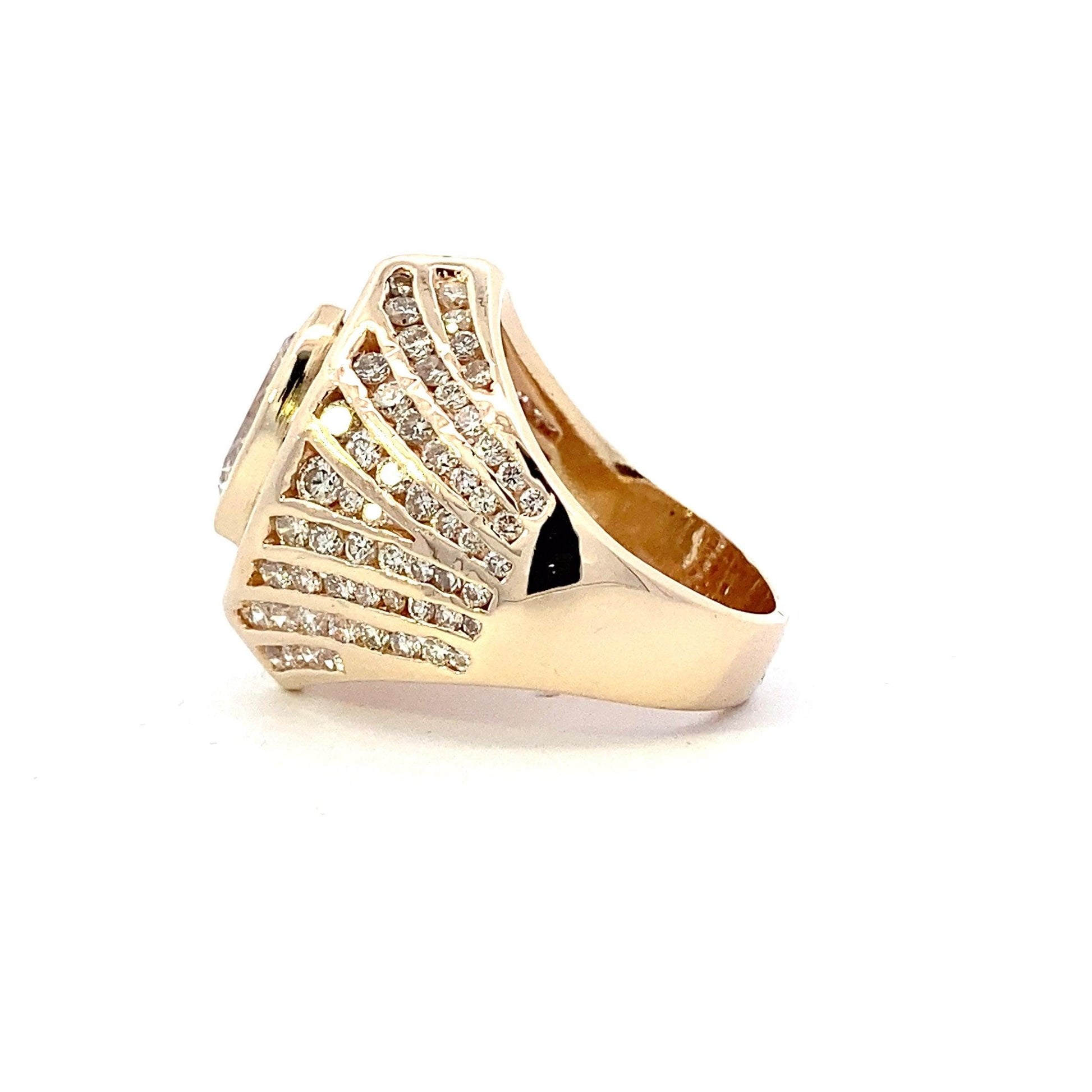 14K Yellow Gold Women's Diamond Ring - 3.74ct - ipawnishop.com