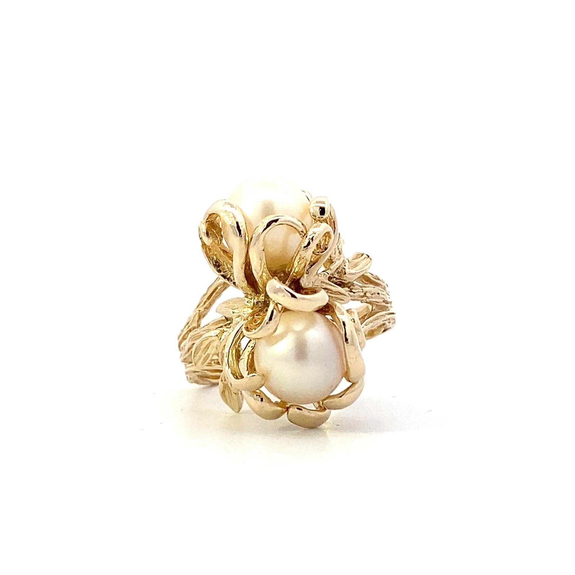 14K Yellow Gold Women's Pearl Ring - ipawnishop.com