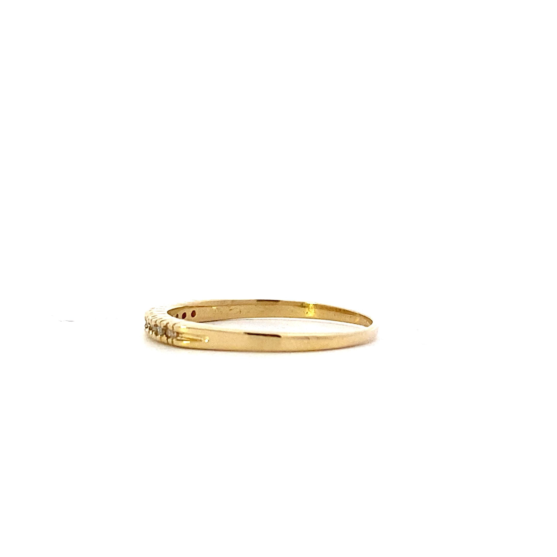 14K Yellow Gold diamond Ring - 0.06ct