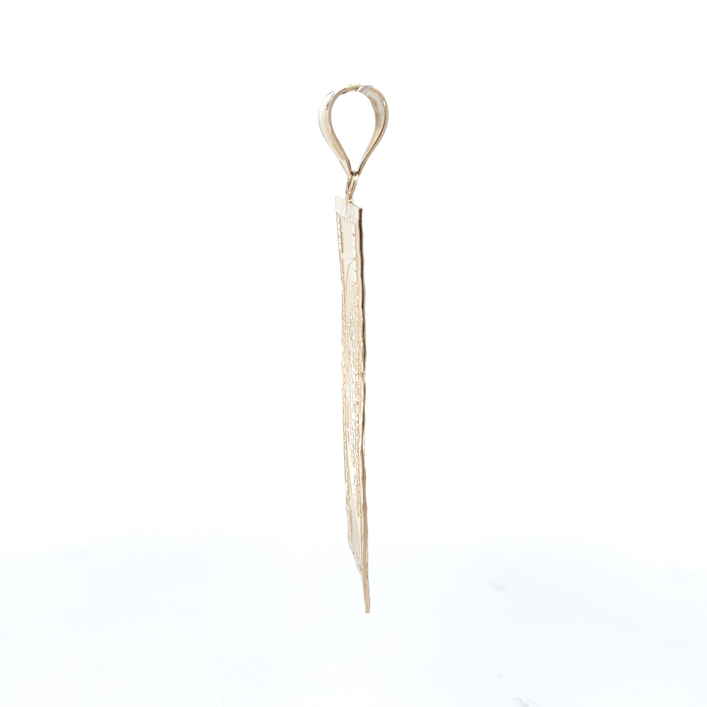 10K Yellow Gold $100 Bill Pendant