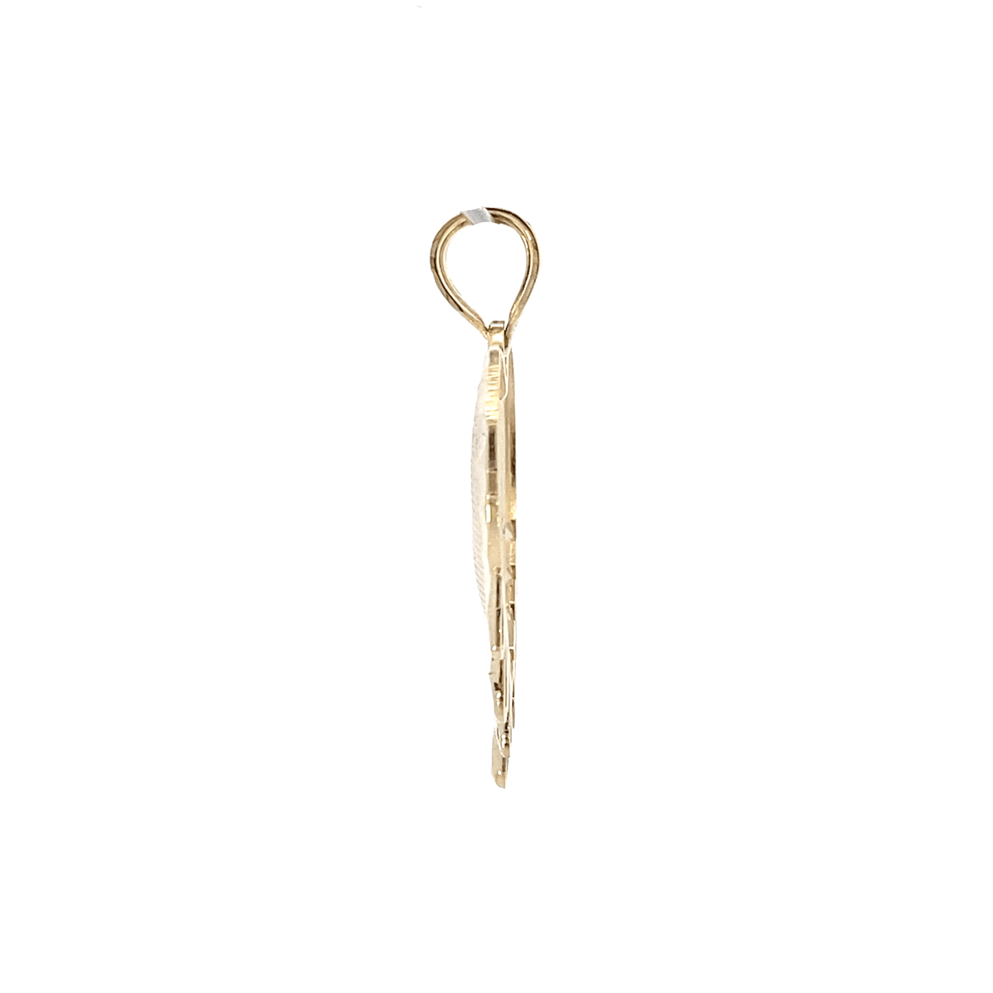 10K Yellow Gold Dripping Heart Pendant