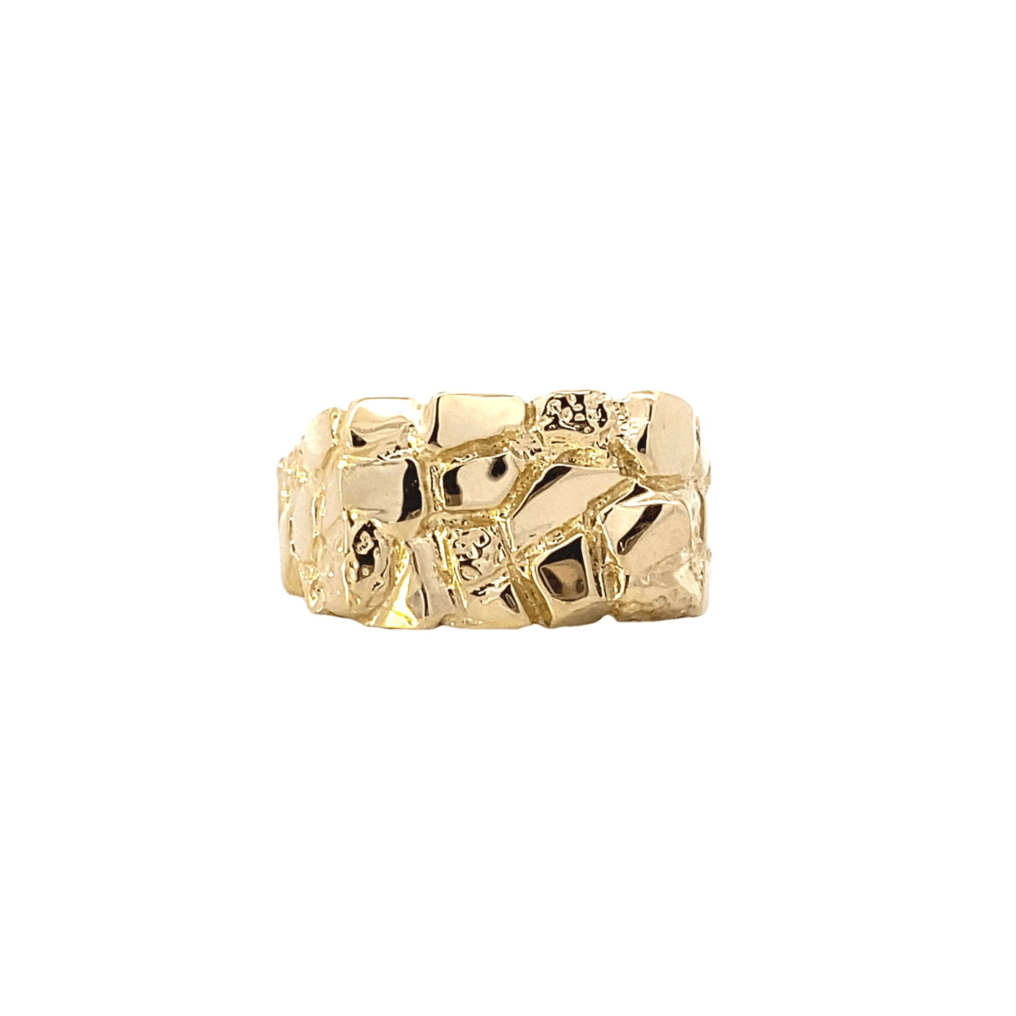 14K Yellow Gold Nugget Ring