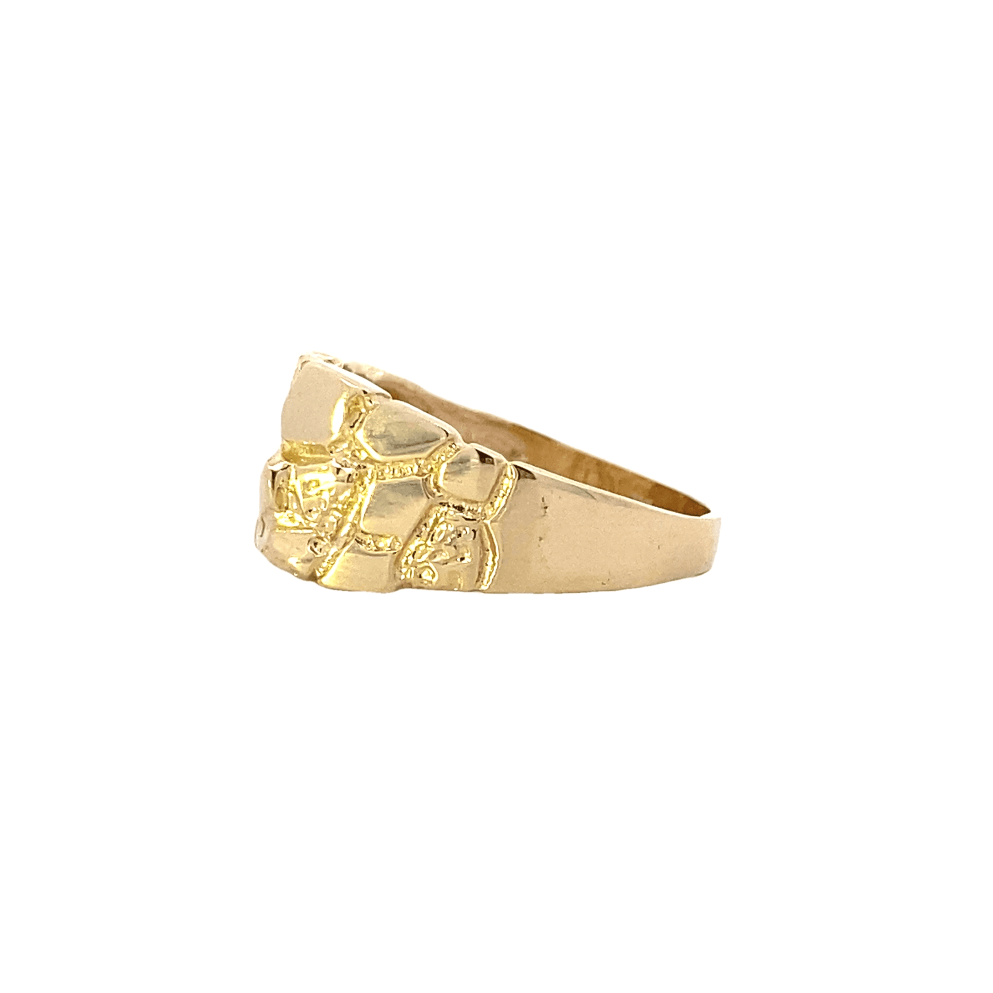14K Yellow Gold Nugget Ring