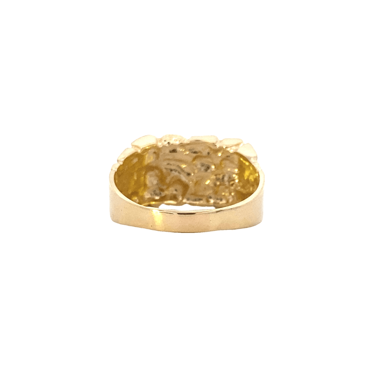 14K Yellow Gold Nugget Ring