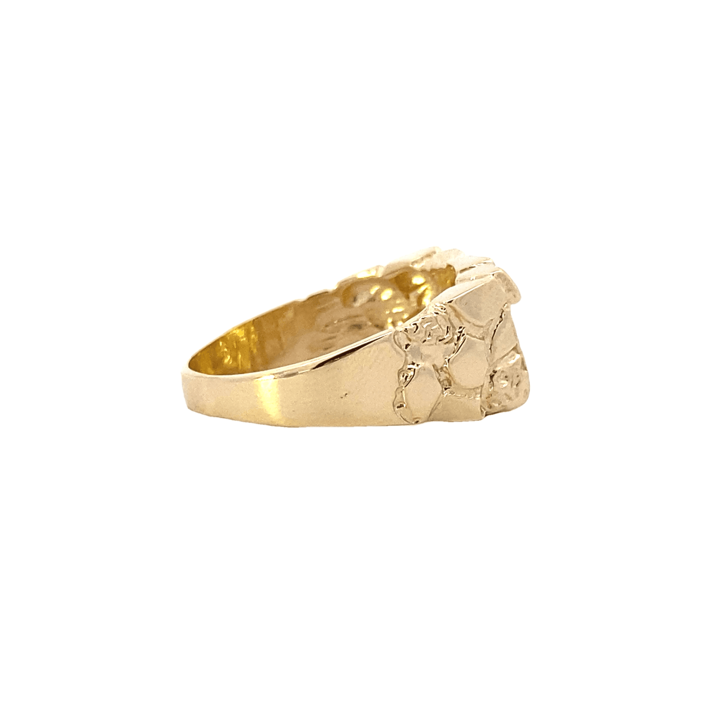 14K Yellow Gold Nugget Ring