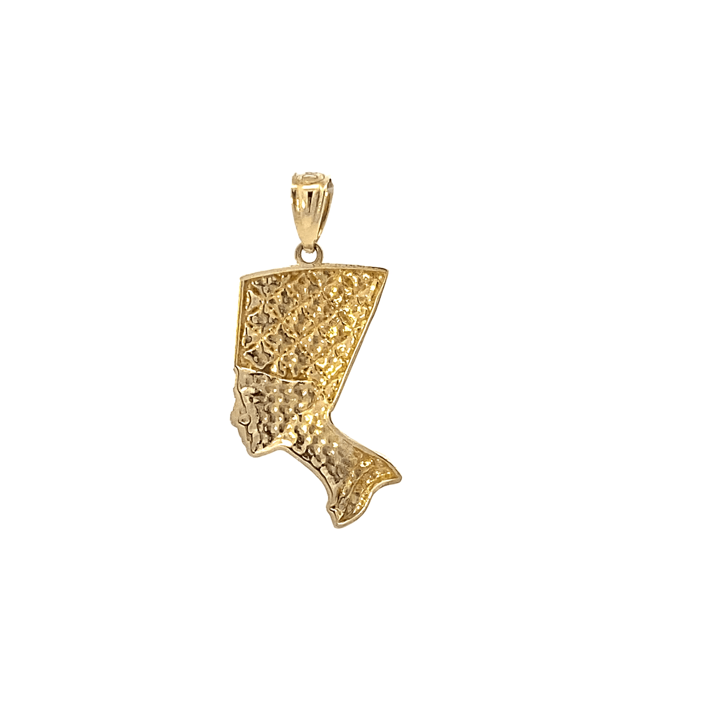 10K Yellow Gold 21x10mm Queen Nefertiti Pendant