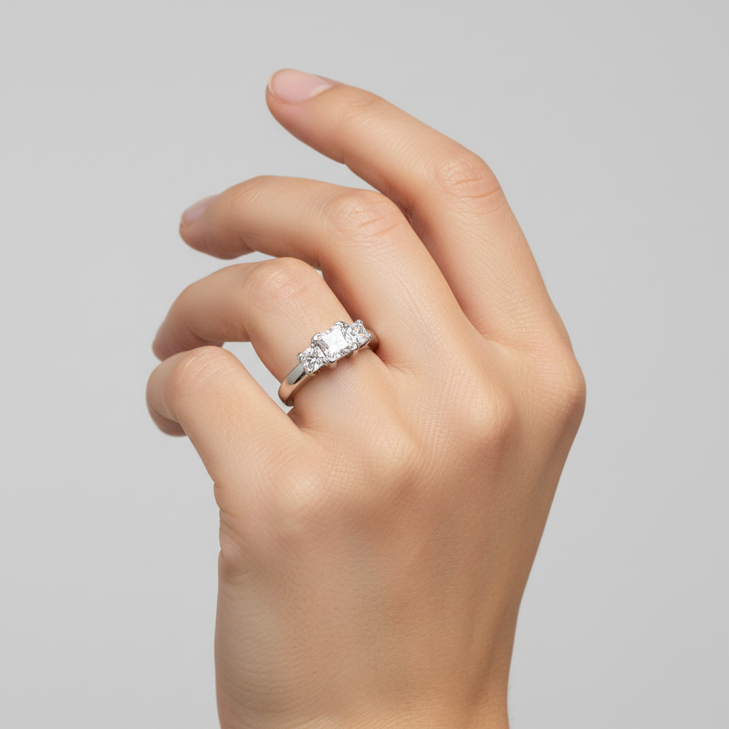 14K White Gold Women's Diamond Ring - 1.46ct