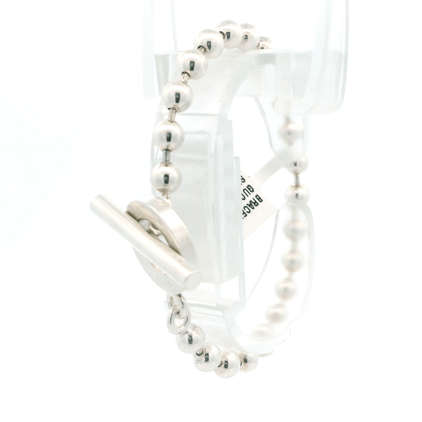 Gucci Sterling Silver Toggle Ball Bracelet