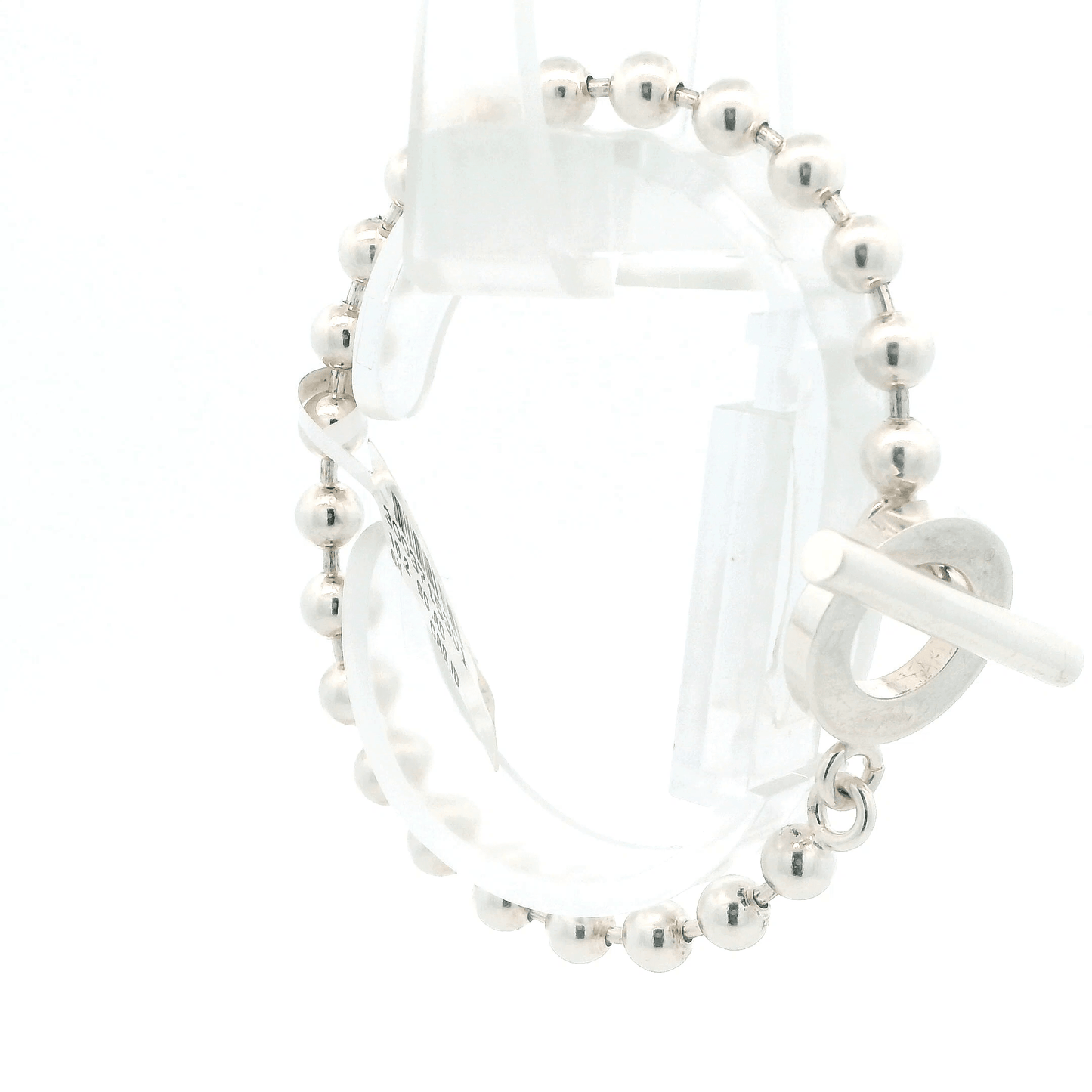 Gucci Sterling Silver Toggle Ball Bracelet