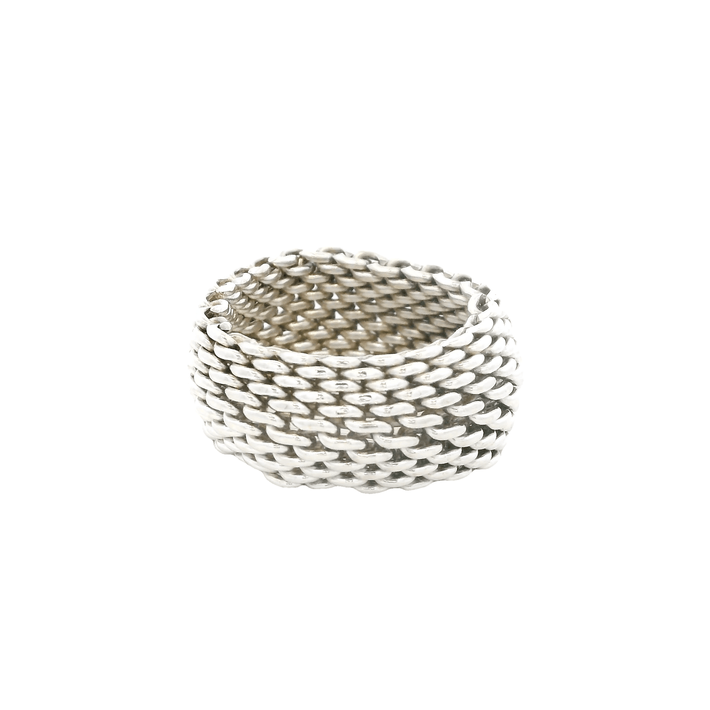 Tiffany & Co. Somerset Sterling Silver Mesh Link Band
