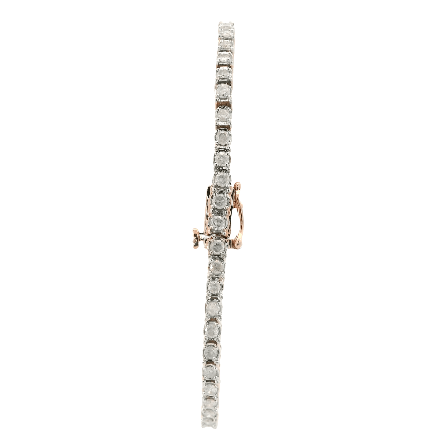 10K Rose Gold Diamond Tennis Bracelet - 1.65ct