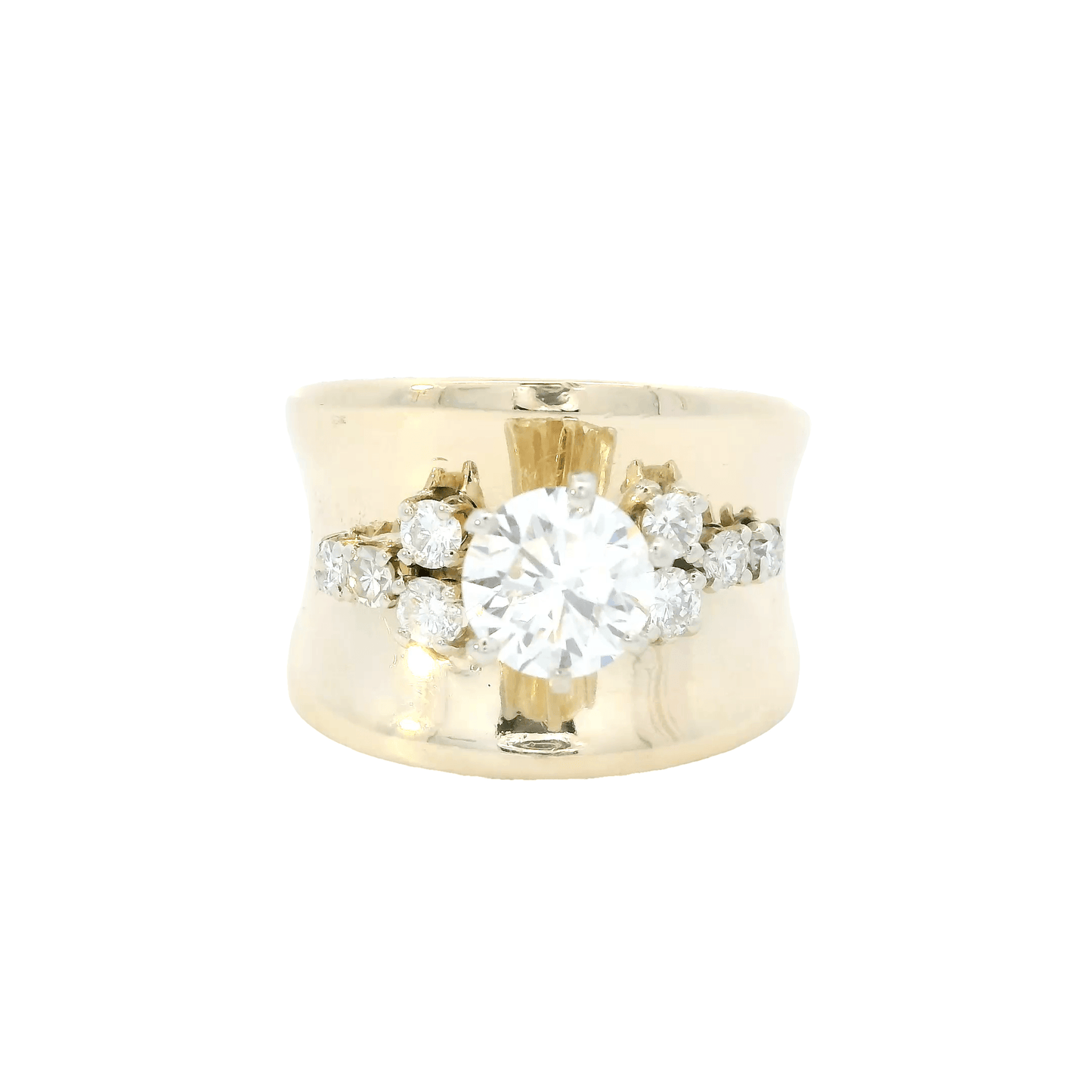 14K Yellow Gold Diamond Ring - 1.25ct