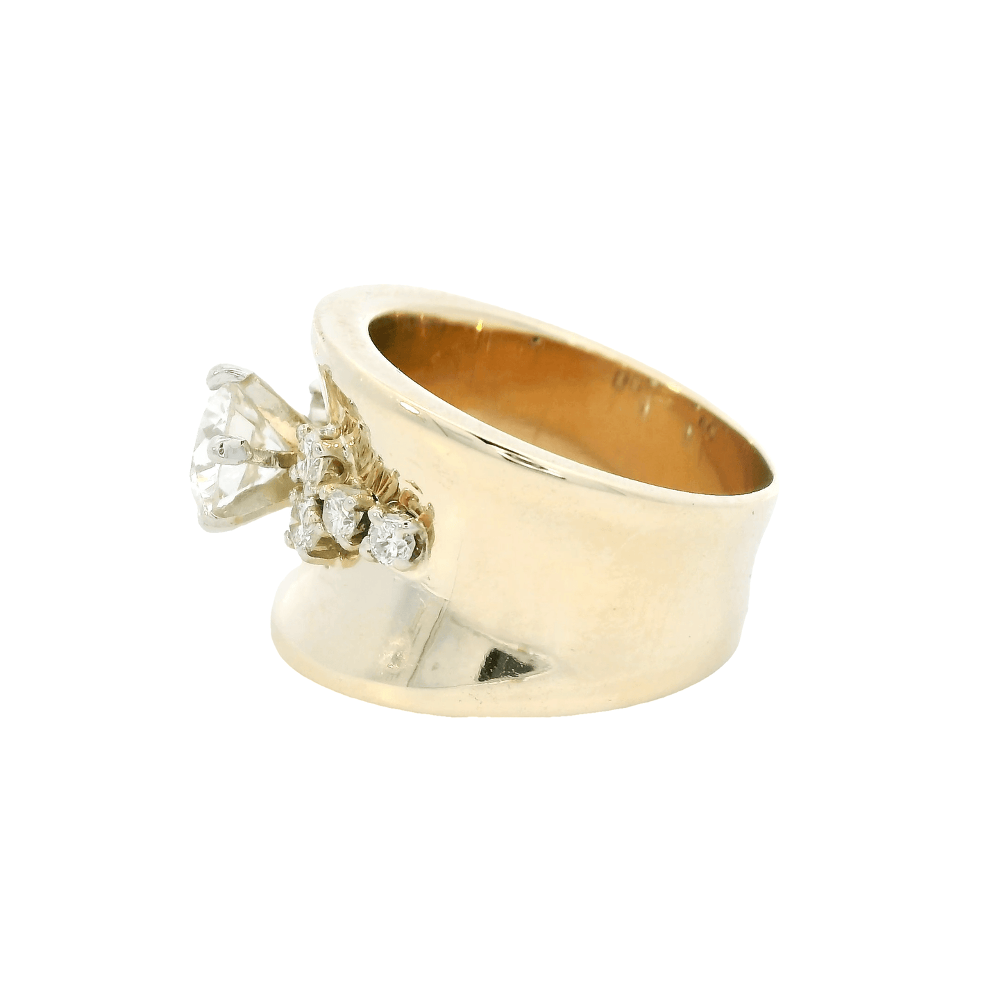 14K Yellow Gold Diamond Ring - 1.25ct