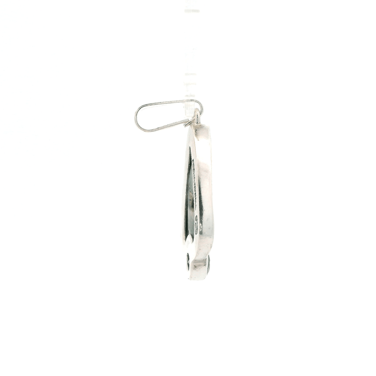 Marta Howell Sterling Silver Abalone Amethyst Stone Pendant