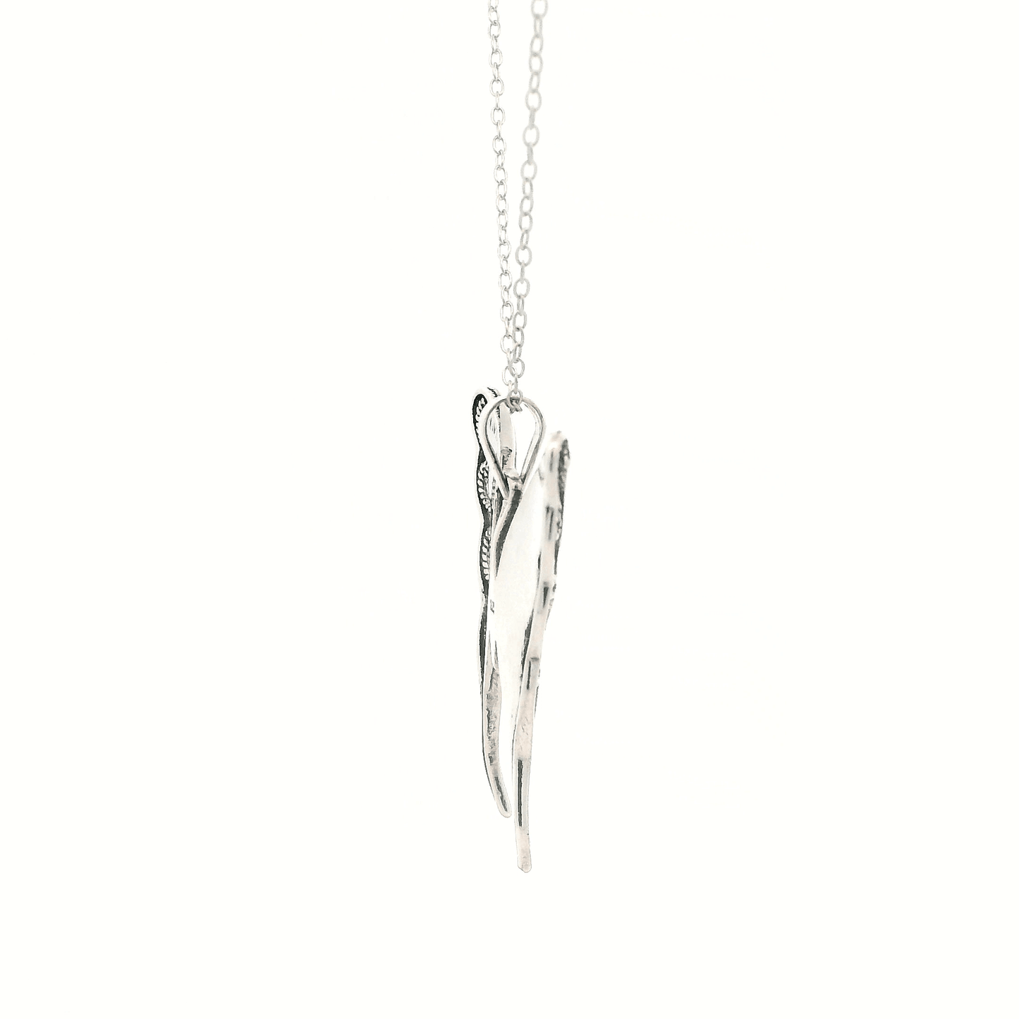 Sterling Silver & Abalone Butterfly Necklace