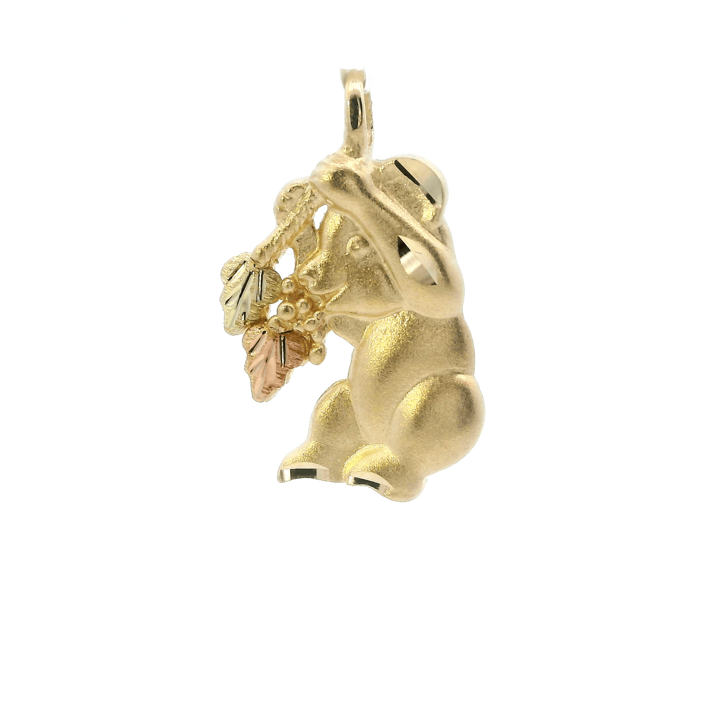 10K Tri-Color Gold Black Hills Gold Koala Pendant