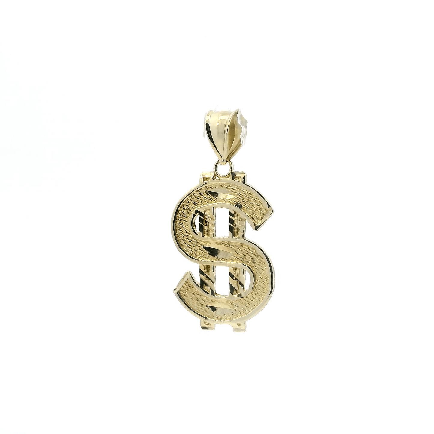 10K Yellow Gold DC Dollar Sign Pendant