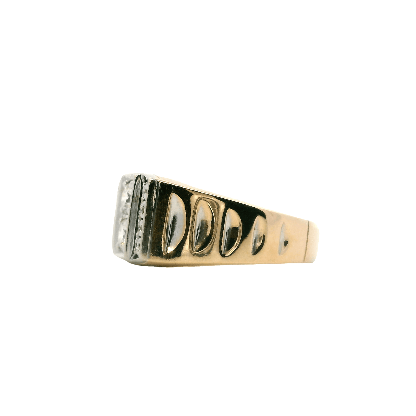 14K Yellow & White Gold Diamond Ring - 0.51ct