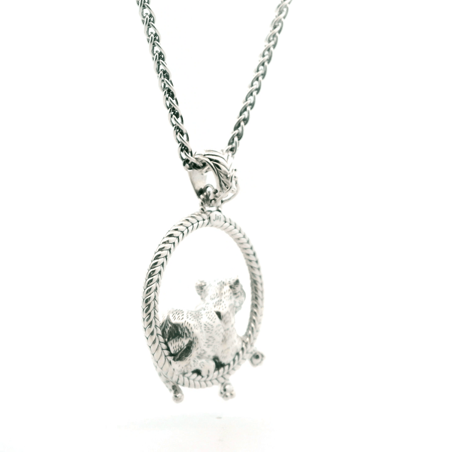 Sterling Silver John Hardy Leopard Pendant And Chain