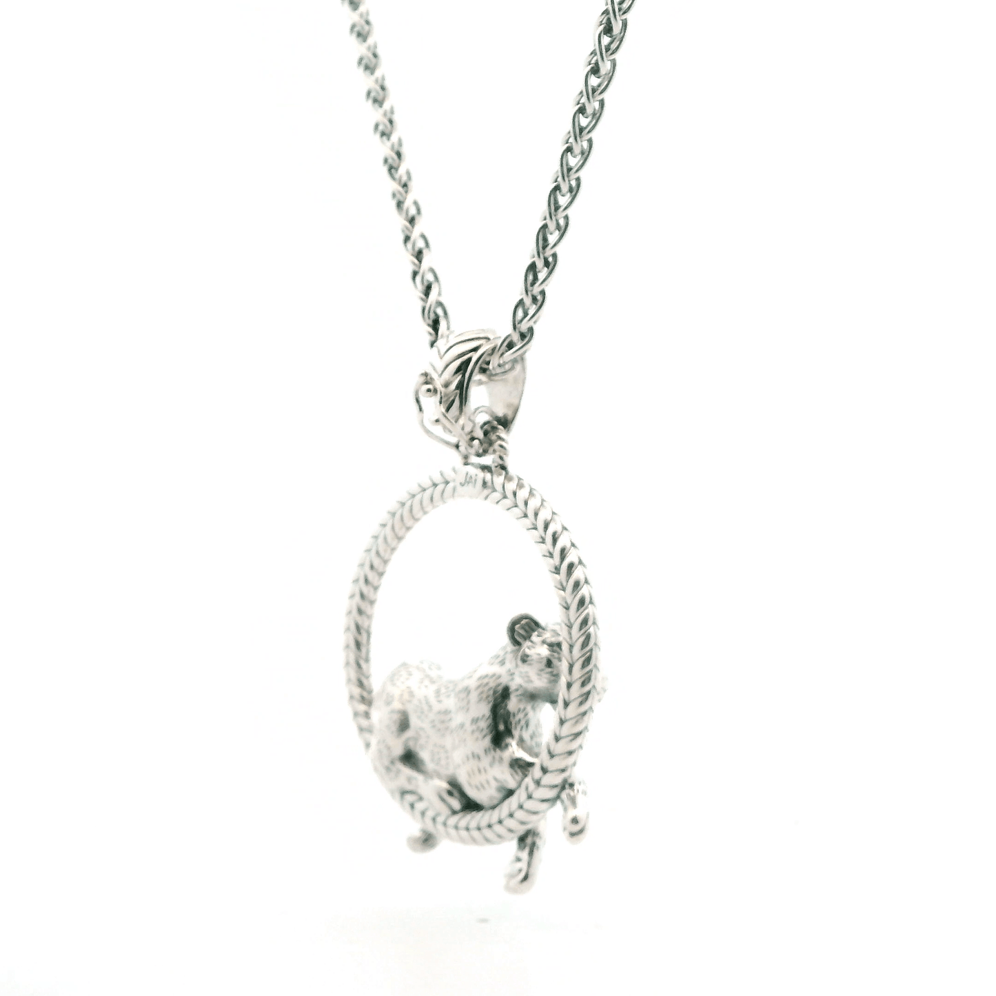 Sterling Silver John Hardy Leopard Pendant And Chain