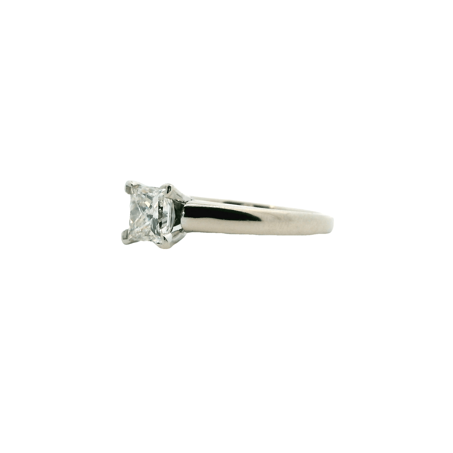 14K White Gold Diamond Solitaire Ring - 0.94ct