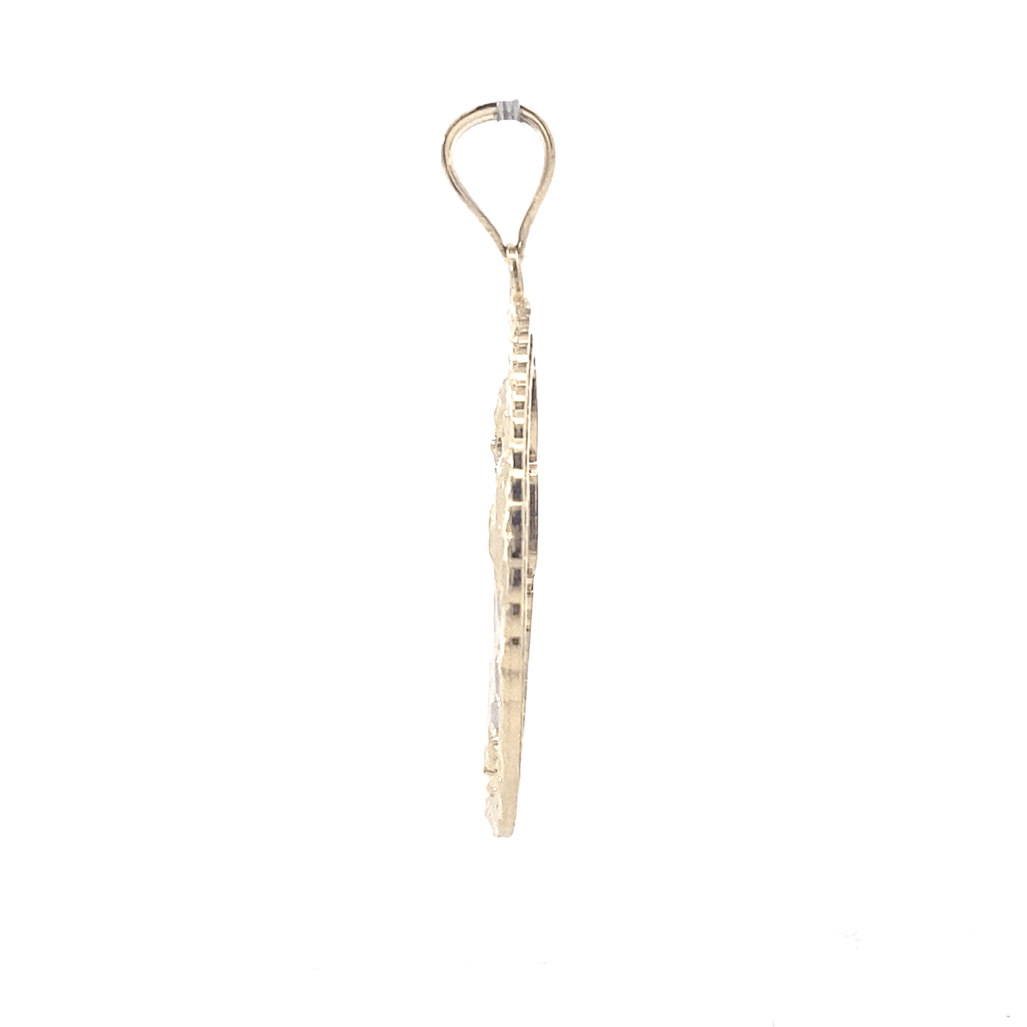14K Yellow & White Gold Religious Standing Figure Pendant