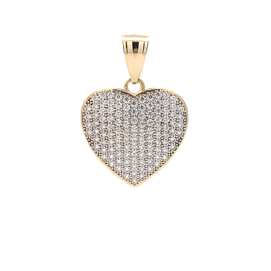 10K Yellow Gold Heart Pendant