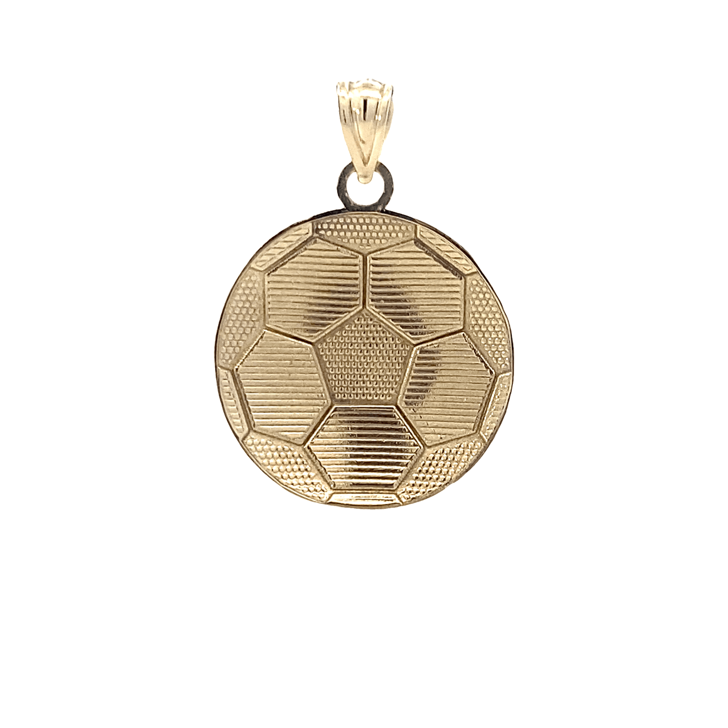 10K Yellow Gold Soccer Ball Pendant