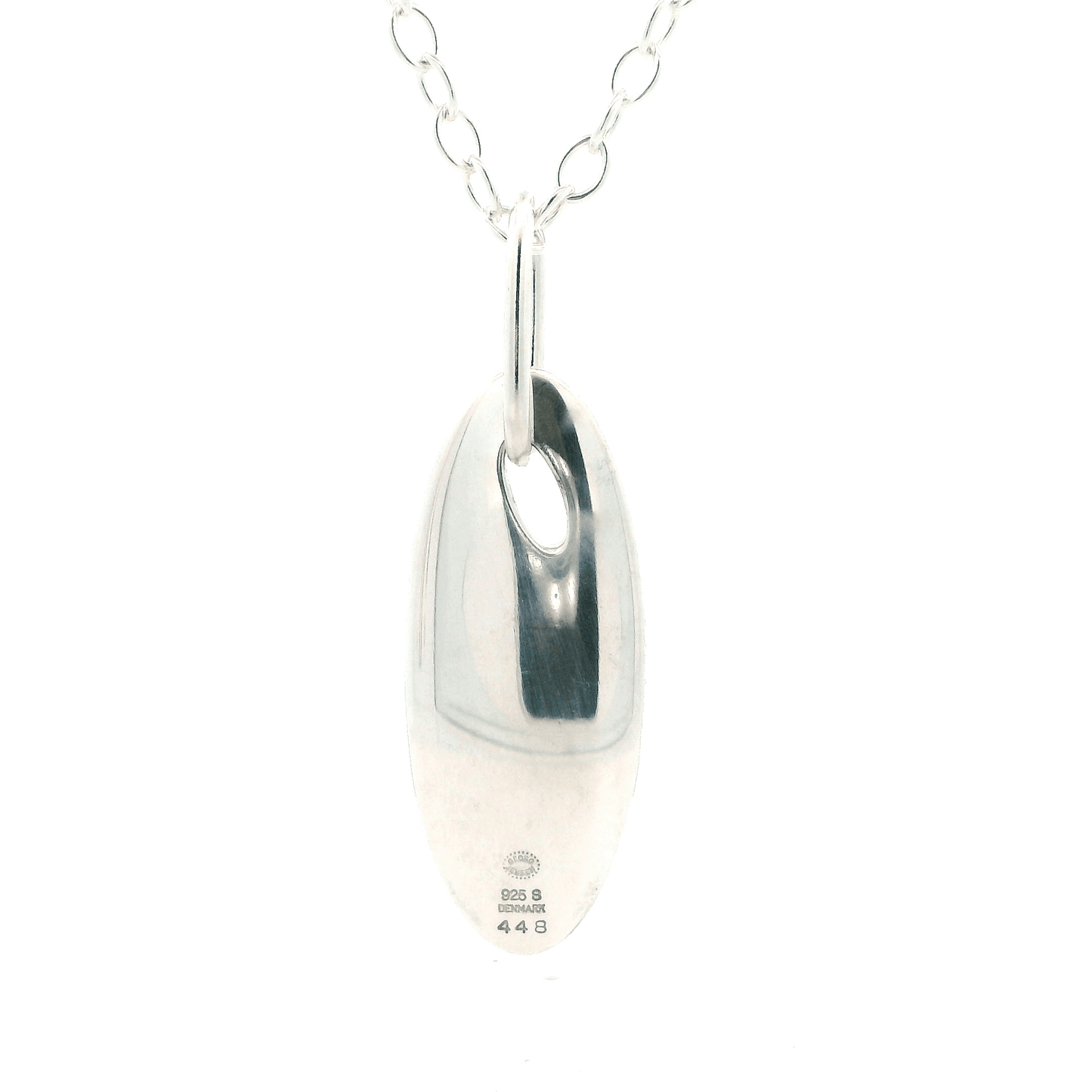 Silver George Jensen Shades Of Tulips Pendant & 23" Chain