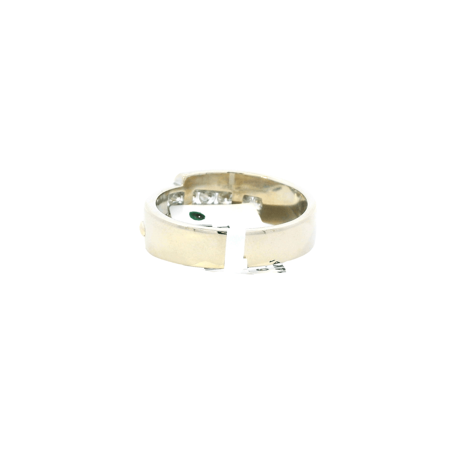 14K Yellow & White Gold Diamond Men’s Ring - 0.49ct