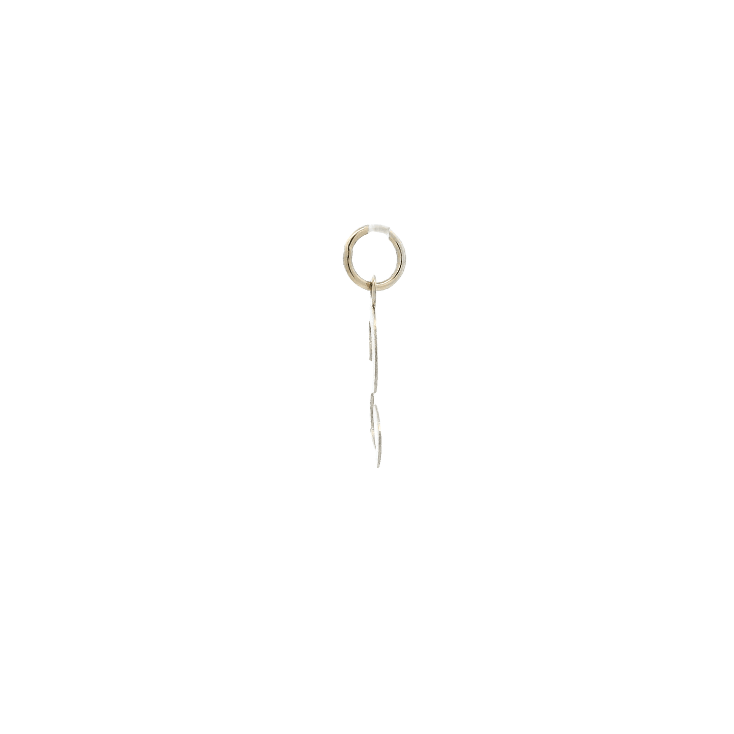 14K Yellow Gold Letter "S" Pendant