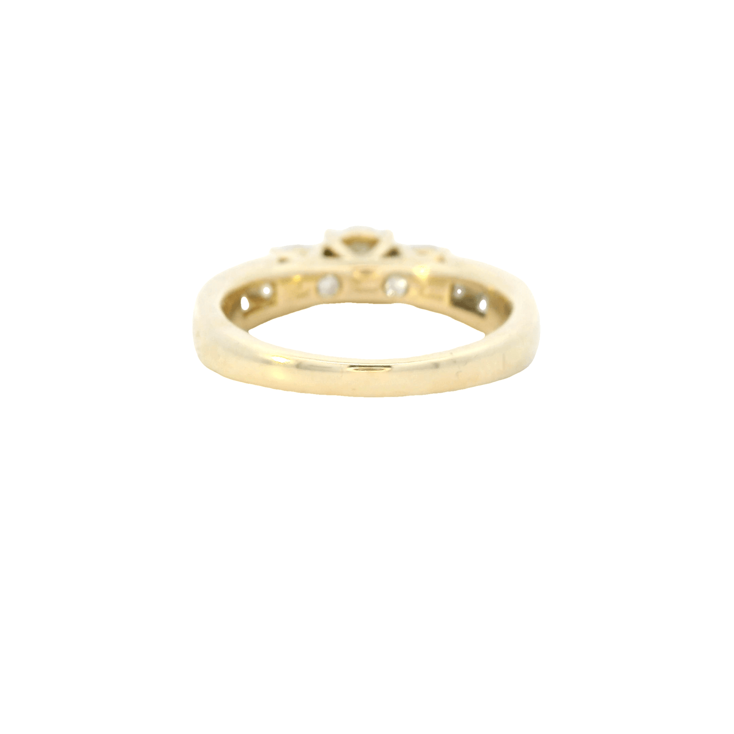14K Yellow Gold And Diamond Womens Ring -0.90ct