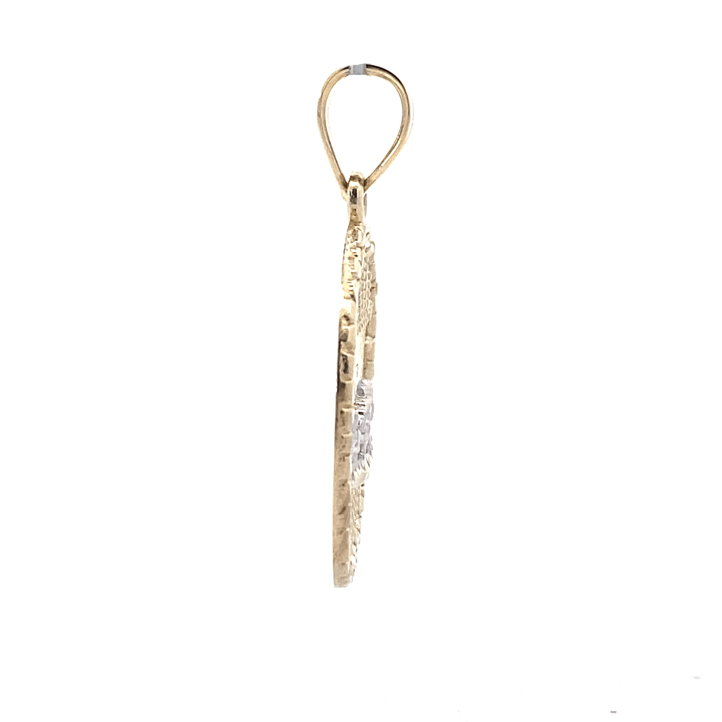 10K Yellow Gold Diamond Cut Last Supper Pendant