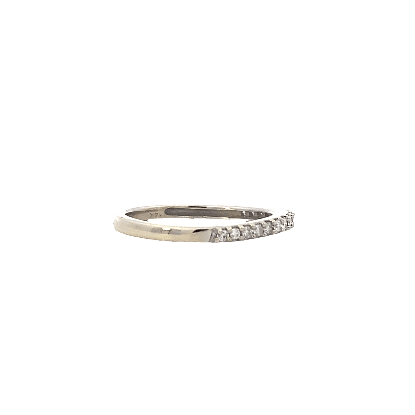 14K White Gold And Diamond Womens Ring - 0.20ct