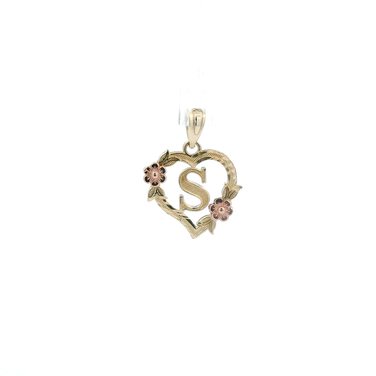 10K Yellow & Rose Gold Letter 