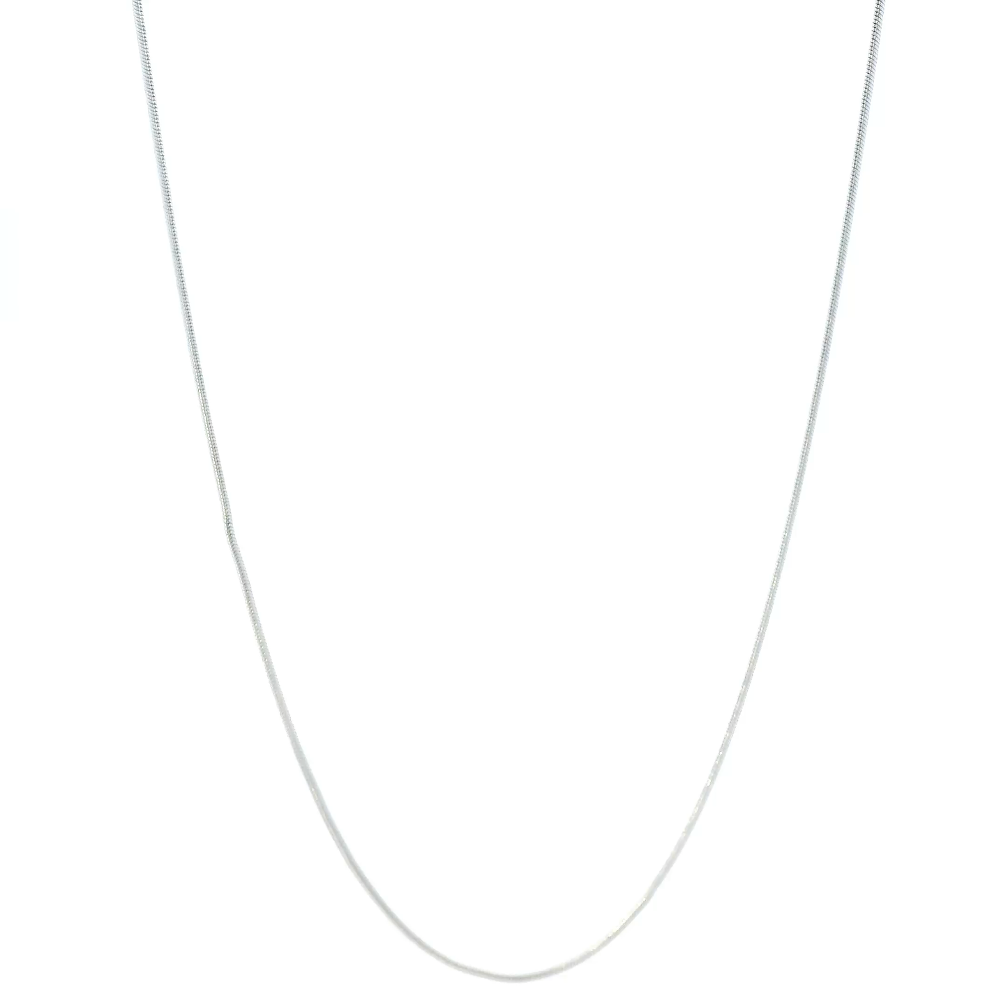 14K White Gold 17" Snake Chain