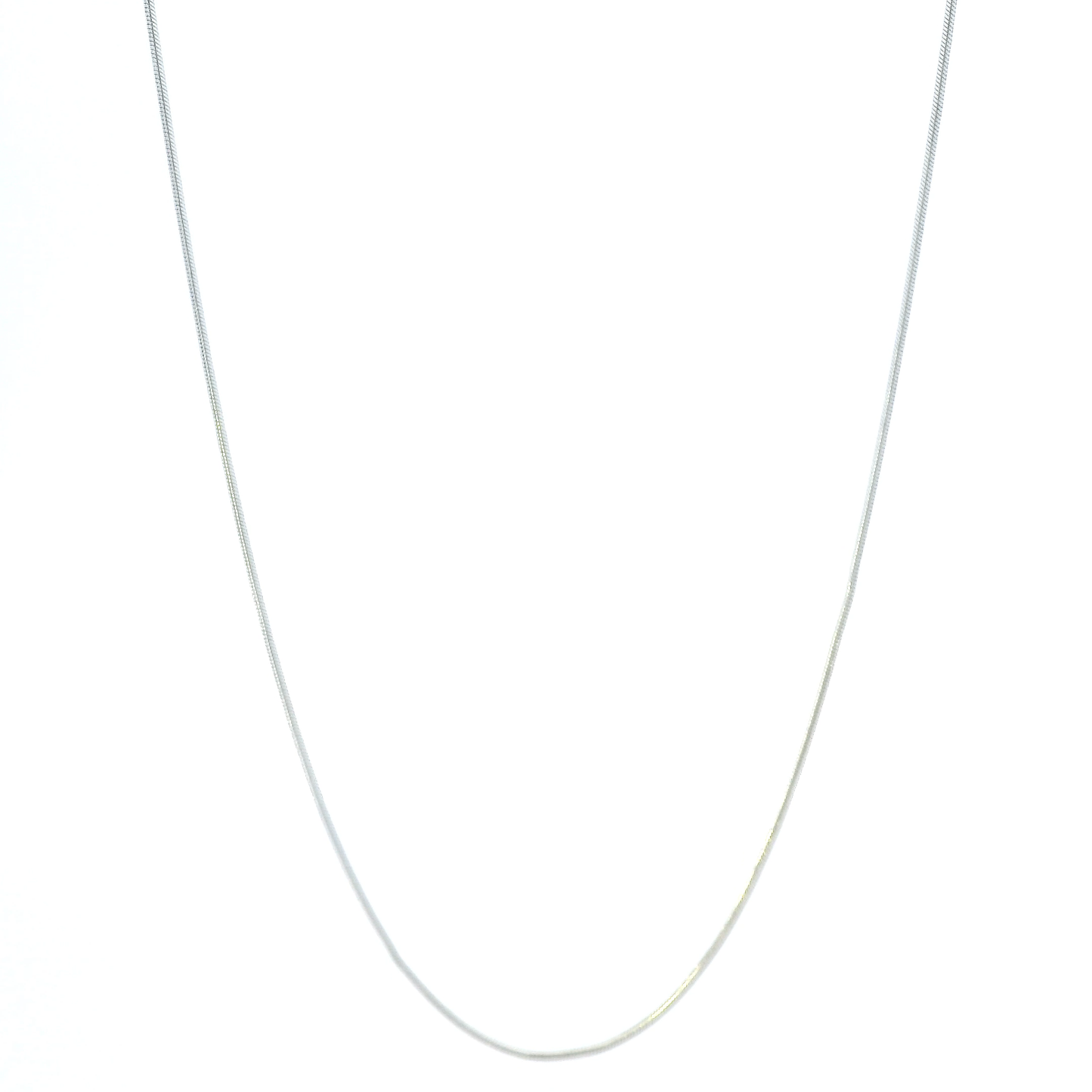 14K White Gold 17" Snake Chain