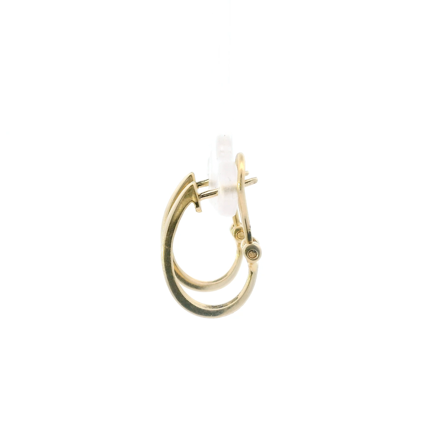 14K Yellow Gold Diamond Lever Back Earrings -0.18ct