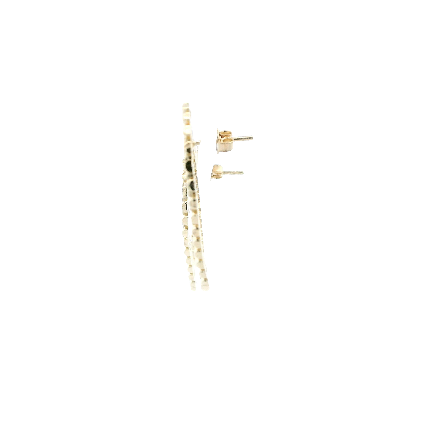 10K Yellow Gold Rolex Heart Earrings