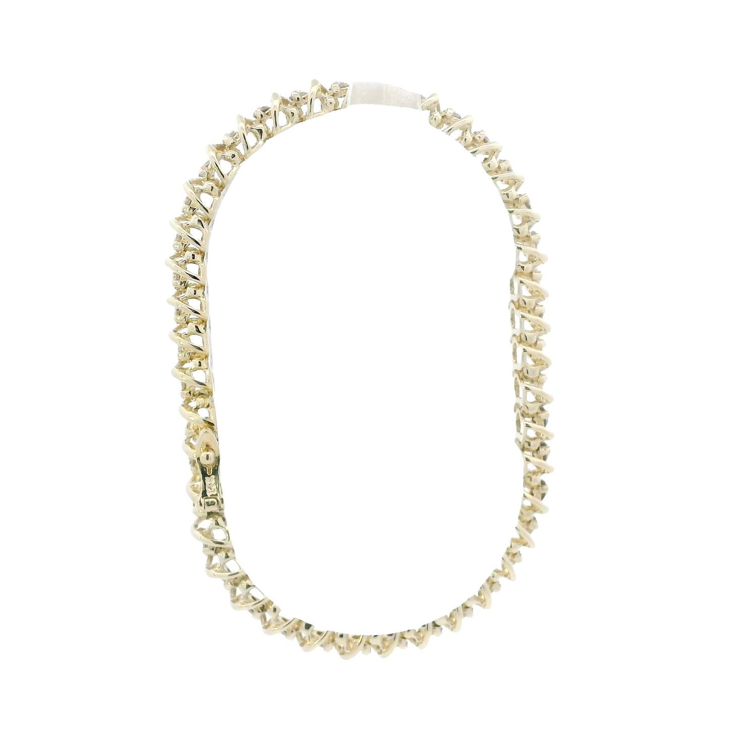 14K Yellow Gold Diamond Tennis Bracelet - 3.60ct