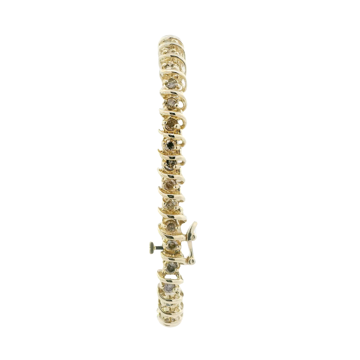 14K Yellow Gold Diamond Tennis Bracelet - 3.60ct